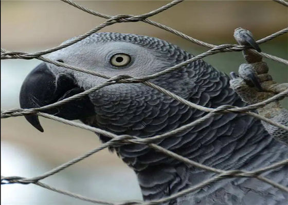 Polished Surface Zoo Wire Mesh with 60 Degree Diamond Mesh and Stainless Steel Wire Rope