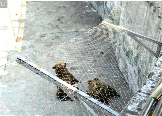 Zoo Animal Aviary Wire Netting Stainless Steel Wire Rope Mesh