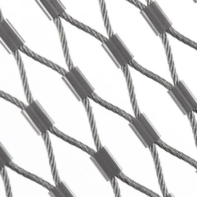 Ferruled Rope Zoo Wire Mesh Fence Green Wall Mesh Safety Net Black Oxide