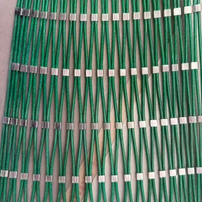 Heavy Duty Safety  Stainless Steel Wire Rope Mesh Barrier Netting for Construction