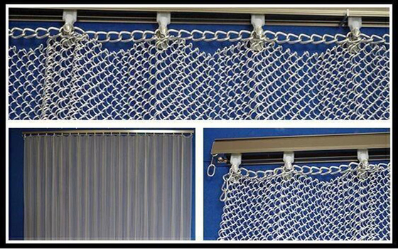 Room Dividers Metal Coil Drapery 1.2 Mm Wire 5*5 Mm Hole