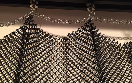 Room Dividers Metal Coil Drapery 1.2 Mm Wire 5*5 Mm Hole