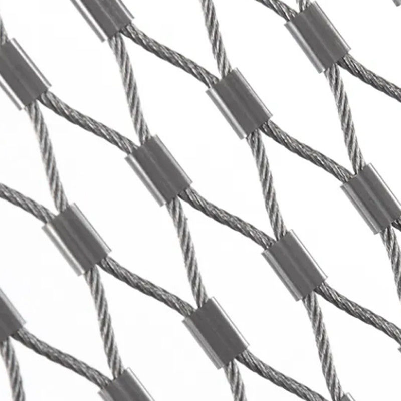 Ferruled Rope Zoo Wire Mesh Fence Green Wall Mesh Safety Net Black Oxide