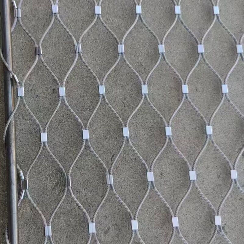 Stairway Falling Curing Stainless Steel Wire Cable Rope  Net For Handrail