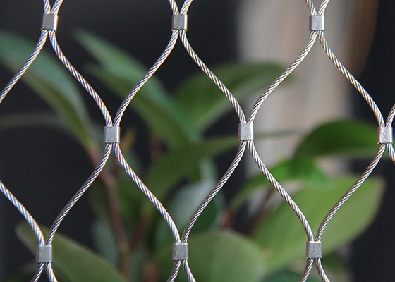 Aisi 304 316 Wire Rope Mesh Architectural Flexible
