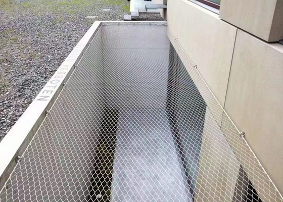توری ایمنی انعطاف پذیر 304 Inox 2.0 میلی متری برای معماری