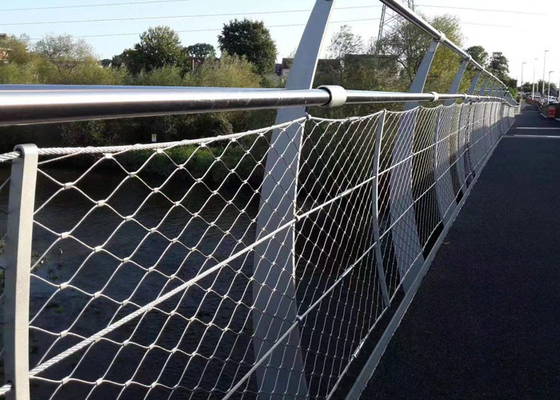 توری کابل فولادی ضد زنگ Sus 316 Bridge 3.0mm