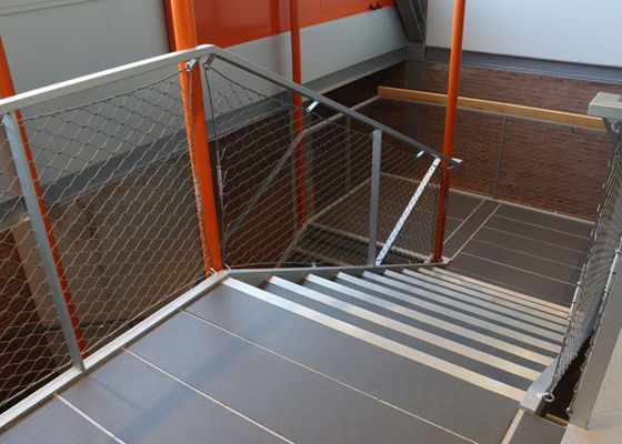 توری طناب ضد زنگ راه پله ضد زنگ 50 x 50 میلی متر سوراخ