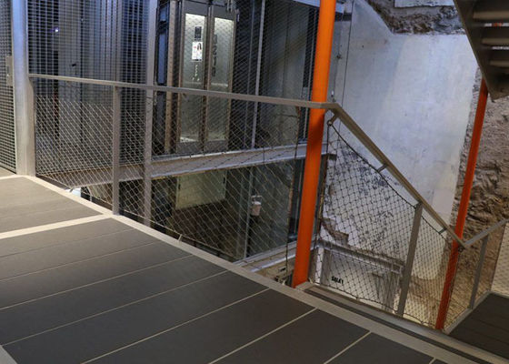 شبکه کابل فولاد ضد زنگ 50x50mm SUS 304 316 ضد خوردگی