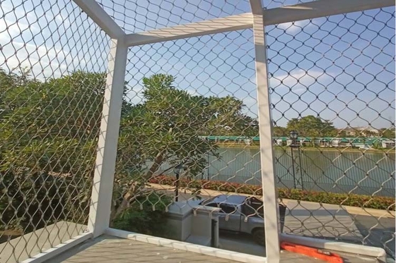 مش طناب از جنس استنلس استیل 3/32 اینچی سفارشی برای مقاومت در برابر آب و هوای حصار
