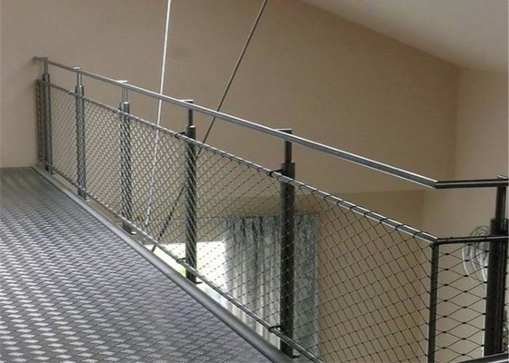 مش کابل 2.0 میلی متری SS Balustrade مقاوم در برابر سایش برای راهرو