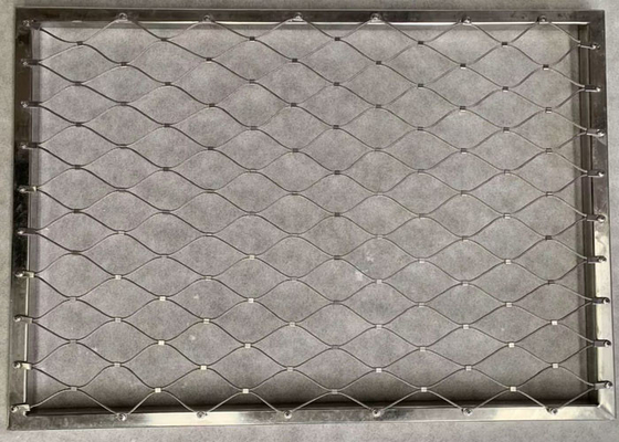 مش کابل بلوستراد 0.5-30 متری جلوگیری از سقوط با قاب سیم 2.0 میلی متری