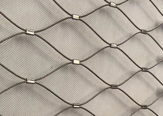 مش طناب معماری سفارشی مش 316 Inox فولاد ضد زنگ مش کابل SUS316
