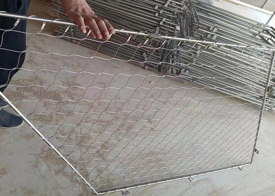 توری طناب سیم محافظ 4 میلی متری که به راحتی مونتاژ می شود فولاد ضد زنگ ضد خوردگی