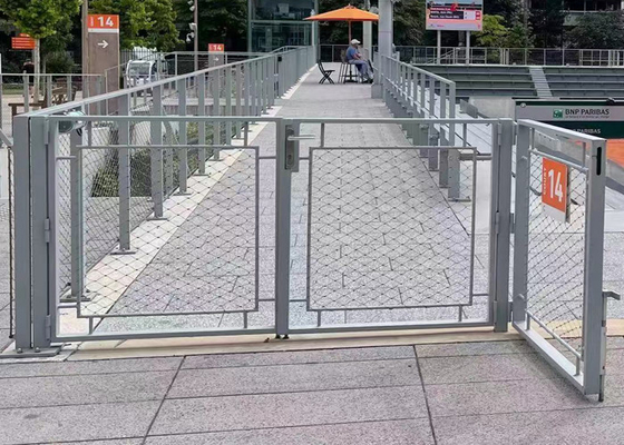 توری کابل فولادی ضد زنگ انعطاف پذیر Balustrade ضد خوردگی سفارشی شده است