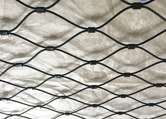 25x25 میلی متر سیم اکسید سیاه طناب ایمنی فولاد ضد زنگ سفارشی 2.0 میلی متر