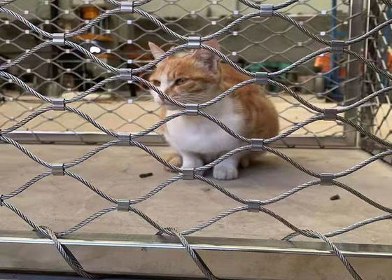 پولیش کردن 1.2mm فولاد فولاد سیم طناب میش ضد زنگ انعطاف پذیر