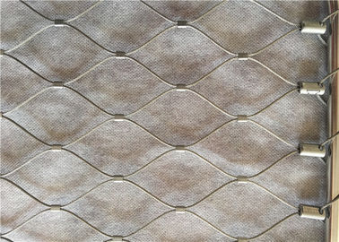 نوع فرول سفارشی 4 میلی متری باغ وحش سیم مشبک انعطاف پذیر Ss304 7x7