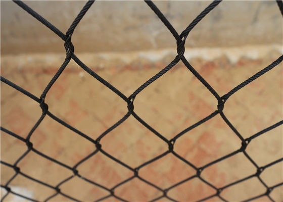 ضد UV Ferrule سیاه اکسید سیم طناب، بافته شده طناب سیم طناب مش سیم CE تایید شده است