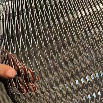 شبكه طناب و كابل از فولاد ضد زنگ برای حصار طيور باغ وحش - AISI316/316L