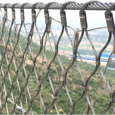 توری کابلی استیل ضد زنگ الماسی برای محافظت ایمنی پل و جلوگیری از سقوط