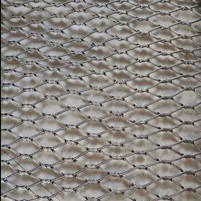 304 نرم انعطاف پذیر فولاد ضد زنگ فلزی سیم طناب شبکه شبکه برای باغ وحش پرنده حفر