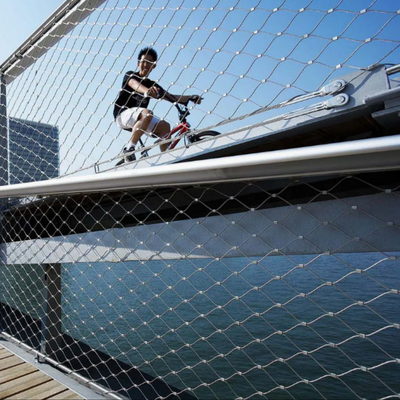 Anti-Falling Rope Net Stainless Steel Wire Rope X Tend Cable  Mesh  Balcony Stair Guard