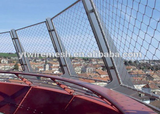 4.0mm Sus 304 Sus 316 Stainless Steel Webnet انعطاف پذیر معماری