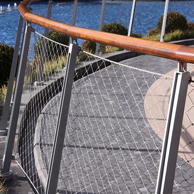 Bridge Stairway Ss Rope Mesh 1.5mm قطر سیم