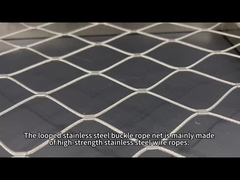 توری طناب سگکی فولادی ضد زنگ با قاب