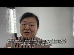 فنس توری طناب فولادی ضد زنگ SS316 بافته شده با قطر سیم 1.2 میلی‌متر تا 4.0 میلی‌متر