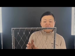 شبکه طناب فولادی ضد زنگ با قاب قفل