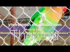 توری طناب فولادی ضد زنگ