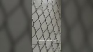 شبکه طناب سیمی فولادی ضد زنگ دو حلقه