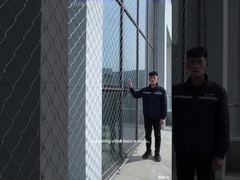 توری ایمنی طناب سیمی فولادی ضد زنگ مقاوم در برابر ضربه