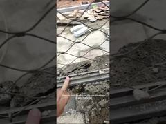 توری طناب فولادی ضد زنگ قاب یک تکه، نصب راحت و محکم در محل
